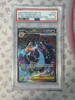 Mega Charizard X Ex Ultra-Premium Collection Pokemon Black Star MEP023 PSA 8 - Image 1
