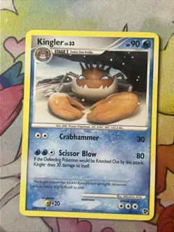 Kingler 20/106 Non Holo Rare Great Encounters 2008 Pokemon Tcg Card LP - Image 1