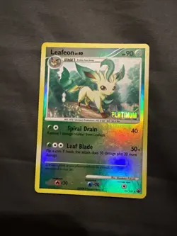 Pokemon TCG - Burger King Platinum Promos #024/100 Leafeon Reverse Holo - MP - Image 1