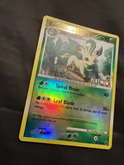 Pokemon TCG - Burger King Platinum Promos #024/100 Leafeon Reverse Holo - MP - Image 2
