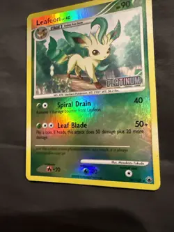Pokemon TCG - Burger King Platinum Promos #024/100 Leafeon Reverse Holo - MP - Image 3