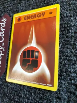 Fighting Energy 97/102 1st Edition Base Set Shadowless 1999 Pokemon NM - Image 2