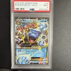 Pokemon TCG Generations M Blastoise EX 18/83 Holo Ultra Rare English 2016 PSA 9 - Image 1