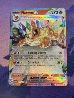 Flareon ex 014/131 Double Rare - Prismatic Evolutions Pokemon TCG - NM - Image 1