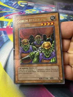 Yugioh Goblin Attack Force 1st Edition Ultra Rare PSV-094 DAMAGED - Image 1