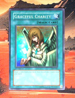 YuGiOh! Graceful Charity SDP-040 1st Edition HP SUR - Image 1