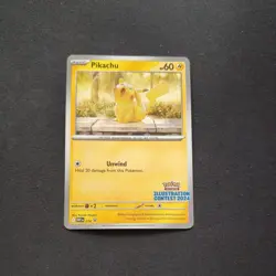 Pikachu - (Illustration Contest 2024) 214 Non Holo - Pokemon Card - NM - Image 1