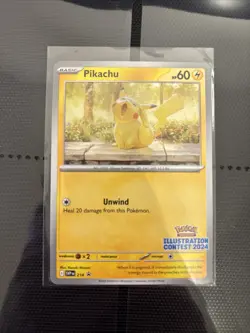 Pikachu Illustration Contest 2024 SVP 214 Promo Pokemon TCG - Image 1