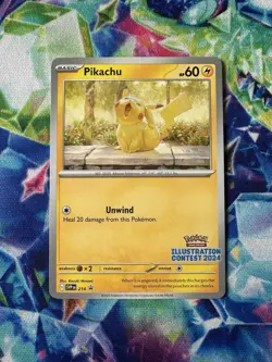 Pikachu - (Illustration Contest 2024) 214 - Pokemon: Scarlet & Violet Promo - NM - Image 1