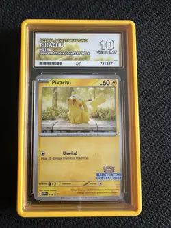 Pokemon Pikachu TCG Card 214 Illustration Contest 2024 Ace 10 Perfect Subs! - Image 1