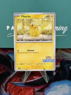 Pikachu 214 Illustration Contest 2024 Promo Pokemon TCG: SV Promo - NM - Image 1