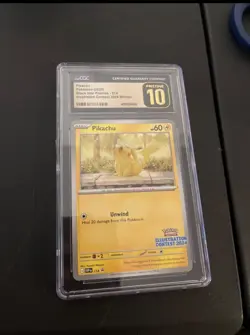 Pokemon CGC Pristine 10 Pikachu Illustration Contest 2024 Promo #214 SV - Image 1