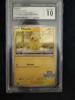 Pikachu 214 Illustration Contest 2024 Black Star Promo CGC 10 Gem Mint Pokemon - Image 1