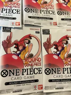 Round 1 One Piece Card Game Promotional Pack - English ALL 10 packs IN HAND - Image 2