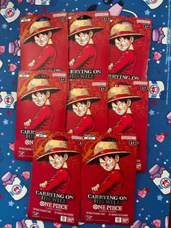 One Piece His Will & Kami's Island Lot of 16 (14 Booster Packs / 2 Double Packs) - Image 2