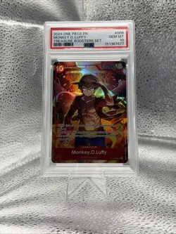 One Piece Monkey D Luffy Treasure Booster Set Promo St10-006 Psa 10 - Image 1