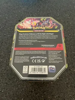 Pokemon TCG Mega Moonlit Tin Mega Gengar ex Promo Metal Tin - Image 2