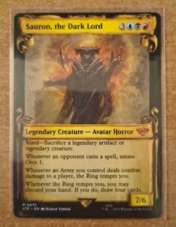 MTG English Sauron, the Dark Lord (Showcase Scrolls) NM Foil #675 - Image 1