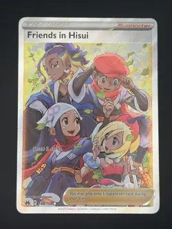 Pokemon Card Friends in Hisui 148/159 Crown Zenith Full Art Ultra Rare NM - Image 3