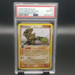 Pokemon Card Electabuzz 29/101 Reverse Holo EX Dragon Frontiers PSA 8 NM-MT - Image 1