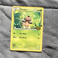 Pokemon Chespin XY01, Fennekin XY02, Froakie XY03 Card Lot English (3 Cards) - Image 3
