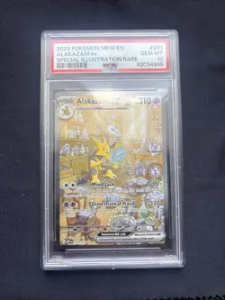 Pokemon Alakazam Full Art Ultra Rare Card 201/165 Scarlet & Violet 151 - Image 1