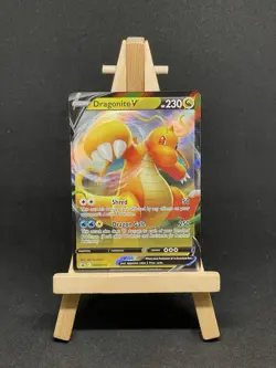 Pokemon Card Dragonite V SWSH154 Black Star Promo Half Art Jumbo Near Mint - Image 1
