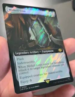 Mythril Coat Near Mint Extended Art Surge Foil LTR #0790 MTG x LotR - Image 3