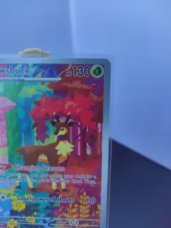 Sawsbuck 166/162 Temporal Forces Illustration Rare NM Pokemon - Image 4