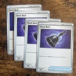 4x Playset Pokemon TCG Dark Bell 075/084 Uncommon Pitch Black - NM - Image 1