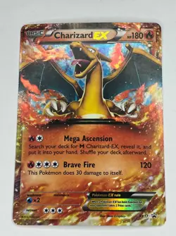Pokemon TCG Charizard-EX XY17 Holo Promo, Lightly Played - Image 1