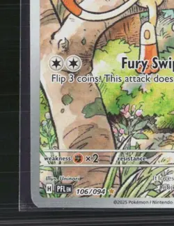2025 Pokemon Meowth #106/94 Prismatic Evolutions Holo Secret Rare - Image 5
