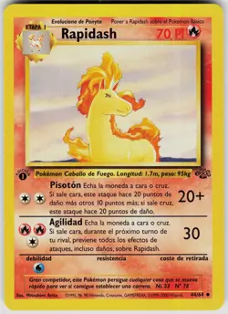 Rapidash 44/64 Uncommon Jungle Pokemon Unlimited Near Mint [Spanish] - Image 1