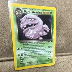 Pokemon TCG WOTC Team Rocket Dark Weezing 14/82 Unlimited Holo Rare 60 HP - Image 1