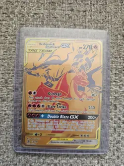Pokemon TCG Reshiram & Charizard GX SM Black Star Promo - Image 1