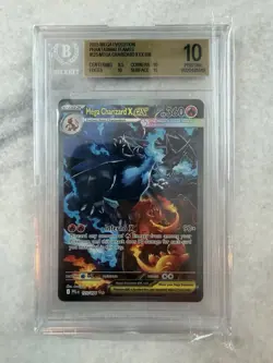 Pokemon TCG ME Phantasmal Flames #125 Mega Charizard X ex SIR BGS 10 PRISTINE - Image 1