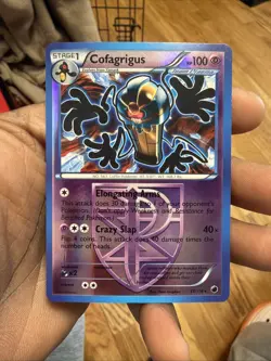 Pokemon TCG Cofagrigus Plasma Freeze 57/116 Reverse Holo Rare LP - Image 1