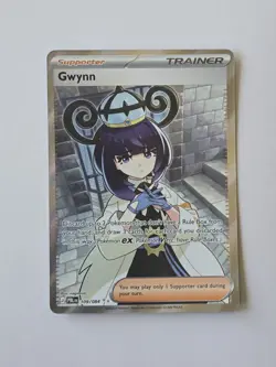 Gwynn Trainer 109/084 Pitch Black Ultra Rare Full Art Pokemon TCG - Image 1