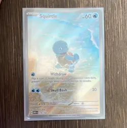 Pokemon Company Squirtle 170/165 SV Scarlet & Violet 151 IR Full Art Holo ENG - Image 1