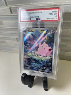 2026 Pokemon Mega Evolution Perfect Order #094 Clefairy Illustration Rare PSA 10 - Image 3
