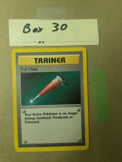 Full Heal 82/102 - VINTAGE WOTC Pokemon Card - BASE SET - MP/HP - Image 1