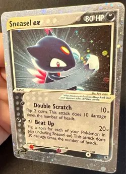 Sneasel ex 103/109 EX Ruby & Sapphire Pokemon Card Nintendo Holo Rare - Vlp - Image 2