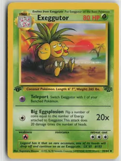Exeggutor 35/64 Uncommon Jungle Pokemon 1st Edition Near Mint - Image 1