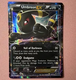 Umbreon EX 55/124 Fates Collide Holo Ultra Rare ENG 170HP - Image 1