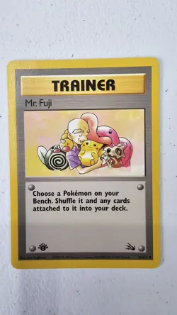 Mr. Fuji 58/62 Uncommon Fossil Pokemon 1st Edition Lightly Played - Image 1