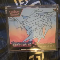 Pokemon TCG: Chaos Rising Pokemon Center Elite Trainer Box ETB with acrylic - Image 1