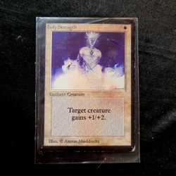 Holy Strength Beta, White Common MAGIC. IF I'M WRONG ABOUT CARD PLZ INFORM ME. - Image 1