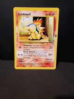 POKEMON CELEBRATIONS JUMBO CYNDAQUIL 57/111 25TH ANNIVERSARY LP CONDITION - Image 1
