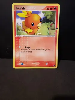 POKEMON CELEBRATIONS JUMBO TORCHIC 74/109 25TH ANNIVERSARY LP CONDITION - Image 1