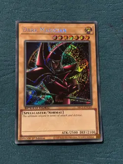 YUGIOH! Arkana Red Dark Magician (G) SBC1-ENG01 Secret Rare 1st Edition NM - Image 1